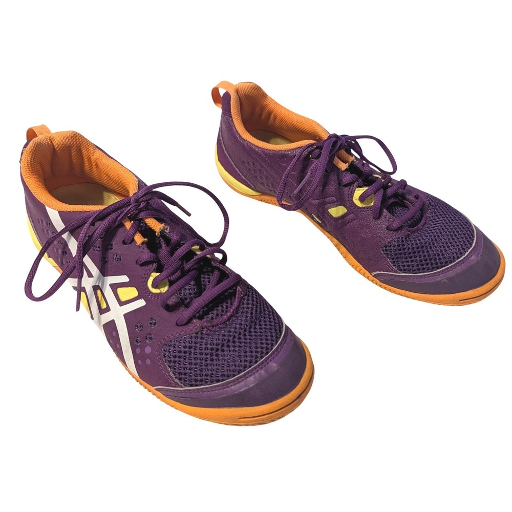 ASICS Womens 7.5 Gel Fortius‎ TR Purple Orange Shoes Gym Athletic Running S384Y